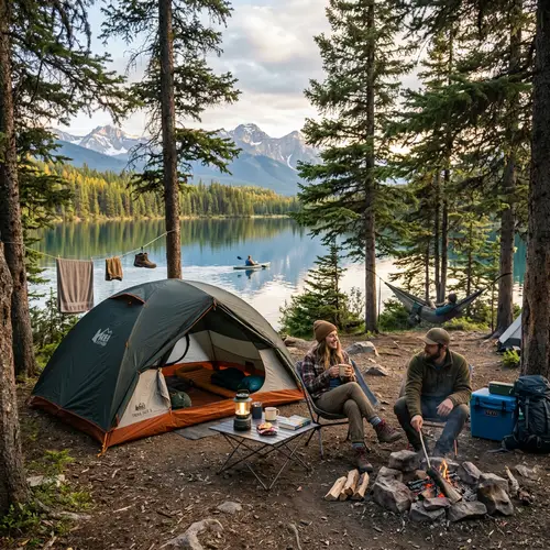 Realistic Camping Site: Experience Nature's Serenity