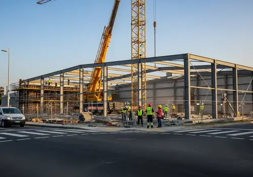 Workshop Construction at Street Corner