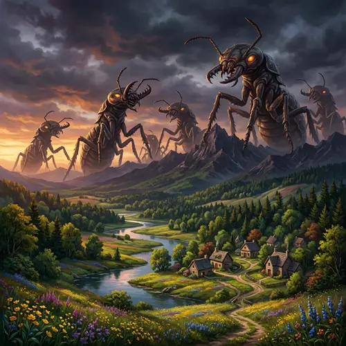 Fascinating Fantasy Landscapes with Giant Termites
