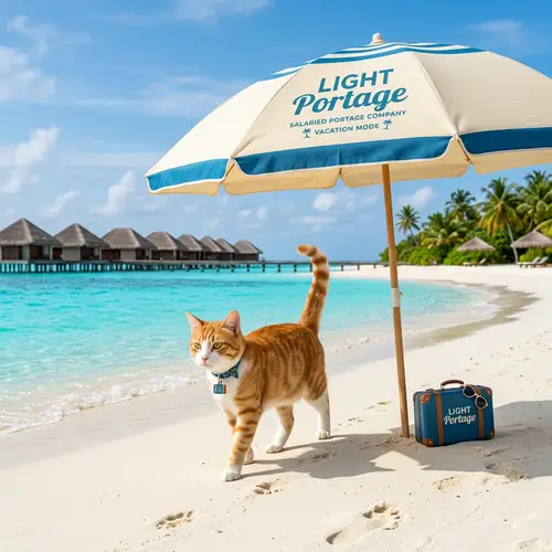 Confident Cat with LIGHT Portage: Heading to the Maldives
