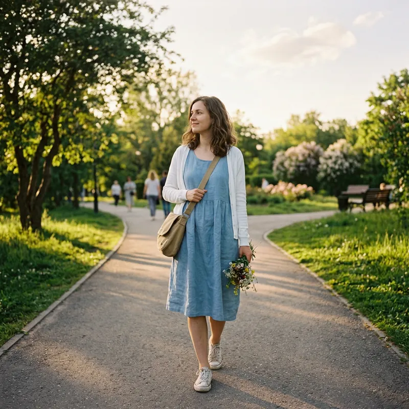 Girl Walking: Captivating Image of a Girl Out for a Stroll Girl Walking: Captivating Image of a Girl Out for a Stroll