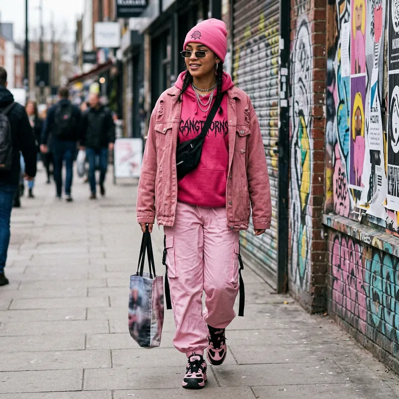 Pink Gangthorns: Stylish Street Fashion