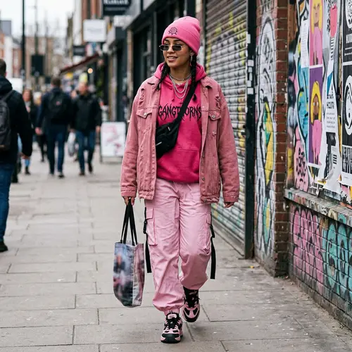 Pink Gangthorns: Stylish Street Fashion