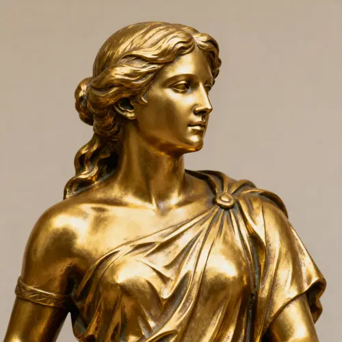 Transform Image into Stunning Gold Statue
