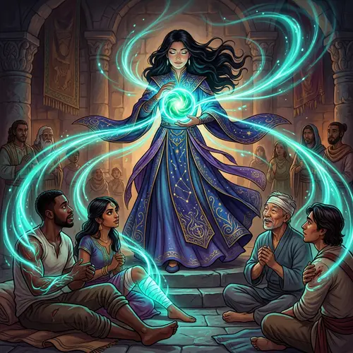 Celestial Healer: Magical Powers and Healing Orbs