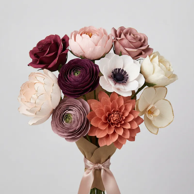 Elegant Handmade Paper Flower Bouquet