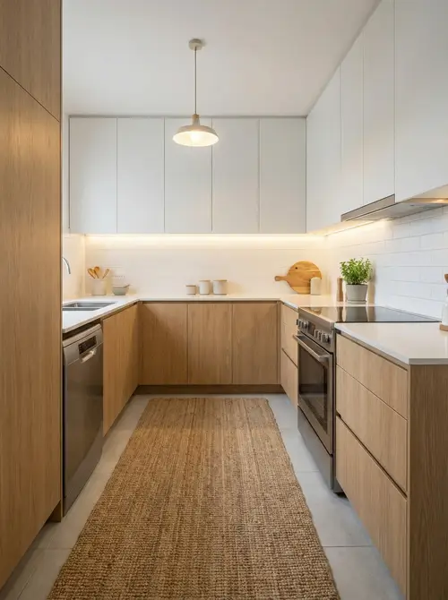 Scandinavian Home Design with Dishwasher & Stove