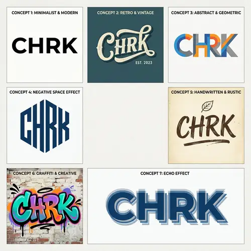 CHRK Logo Design: Minimalist, Retro, Abstract & More