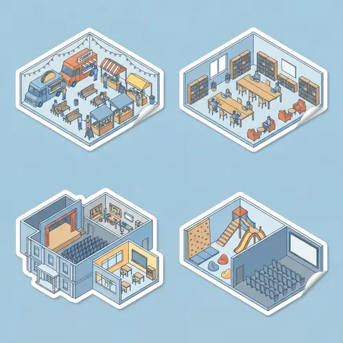 Isometric Drawings for Cultural Center Plans