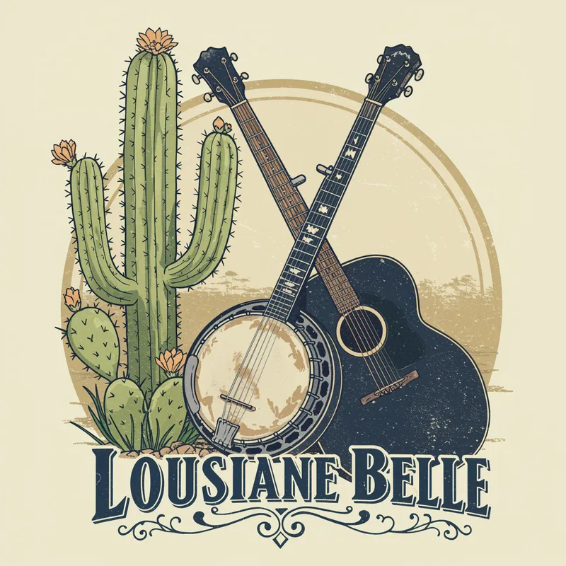 Elegant Tramp Logo T-Shirt | Louisiana Belle Design