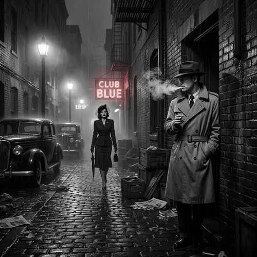 Film Noire City Night: Murder Mystery & Suspense Atmosphere