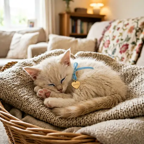 Charming Cream Kitten Sleeping Peacefully | Loving Home