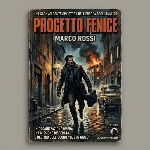 70s Style Spy Novel Cover: Progetto Fenice