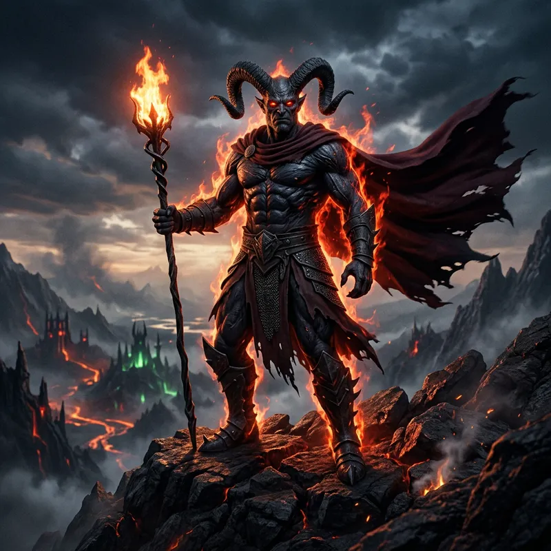 King of Demons: Fiery Aura & Burning Scepter King of Demons: Fiery Aura & Burning Scepter