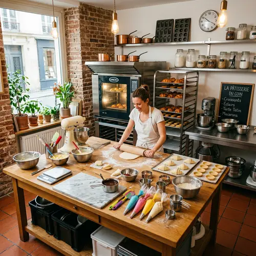 Cozy French Pastry Workshop: 20 sqm of Dessert Delights