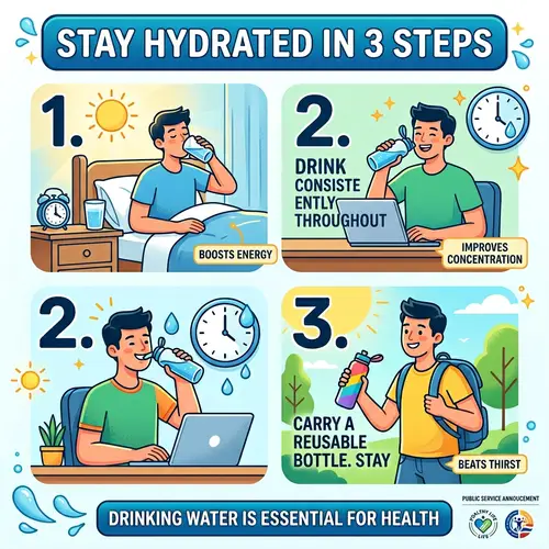Stay Hydrated in 3 Simple Steps