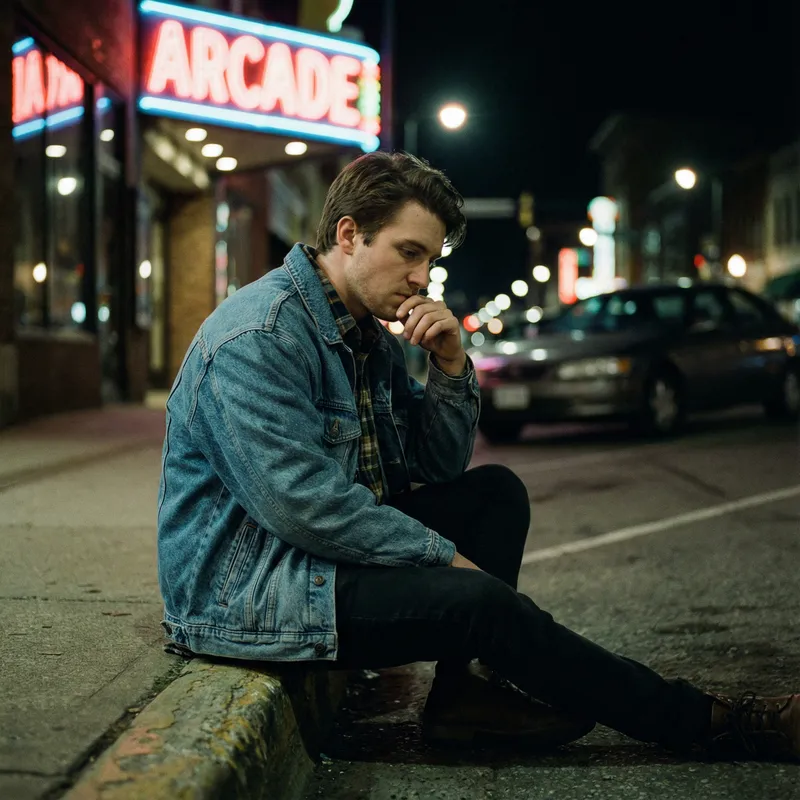 Analog Urban Photography: Capturing 90's Mood With a Thoughtful Young Man