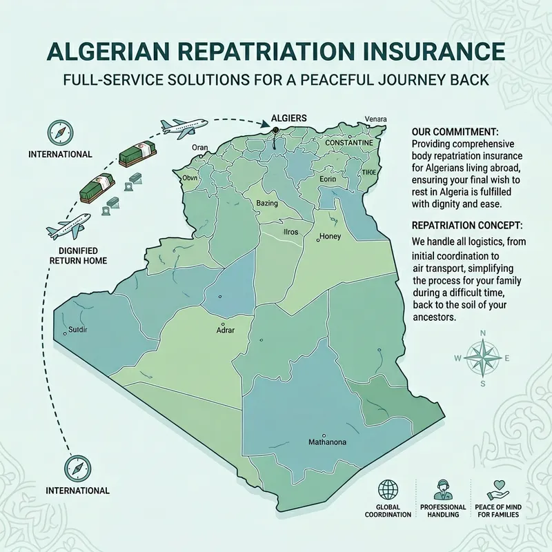 Repatriation Insurance for Algerians to Algeria | Return on Day of Death Repatriation Insurance for Algerians to Algeria | Return on Day of Death