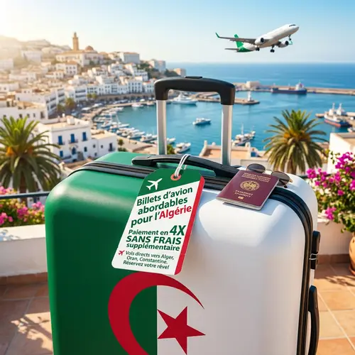 Billets d'avion abordables pour l'Algérie - Voyagez en 4 versements