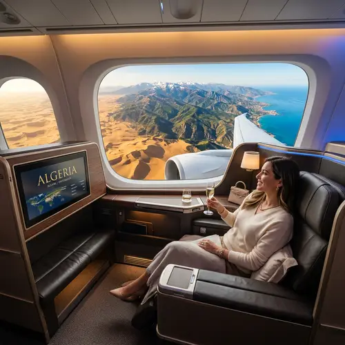 Luxurious First-Class Flights to Algeria | Comfort & Elegance