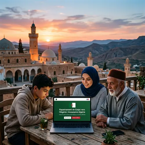 Body Repatriation Insurance | Peaceful Algerian Landscape