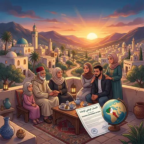 Algerian Landscape Body Repatriation Insurance | Serene Transition Scene