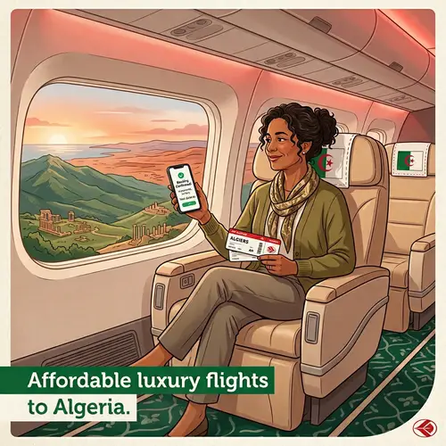 Affordable Luxury Flights to Algeria | Spacious Cabin & Scenic Views