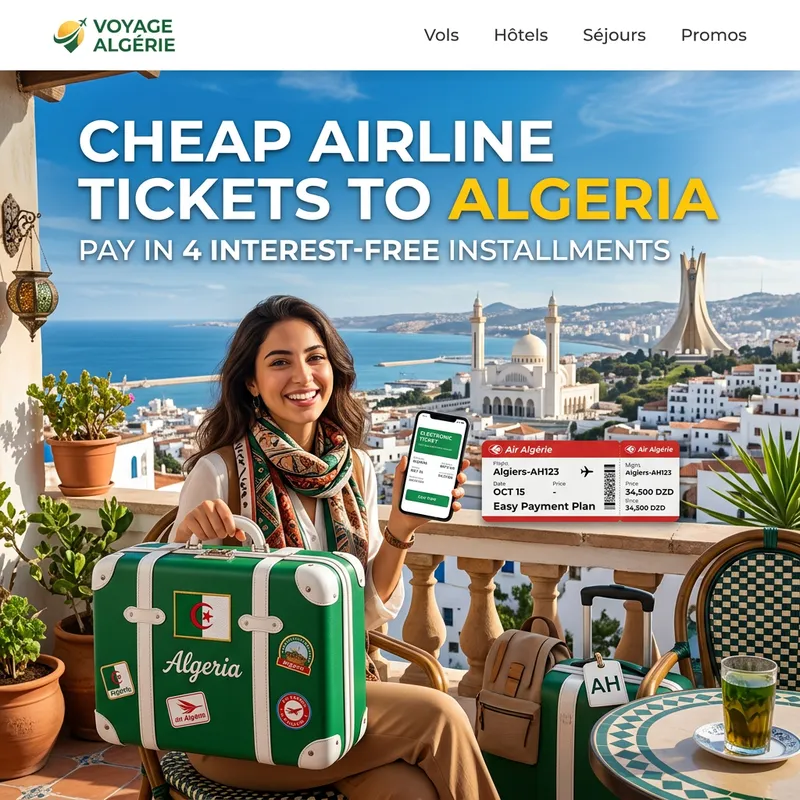 Discover Algeria: Cheap Flights & Easy Payments in 4 Installments