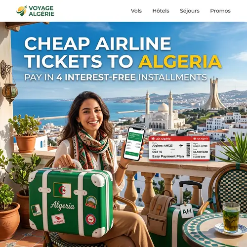 Cheap Airline Tickets to Algeria - Pay in 4 Interest-Free Installments