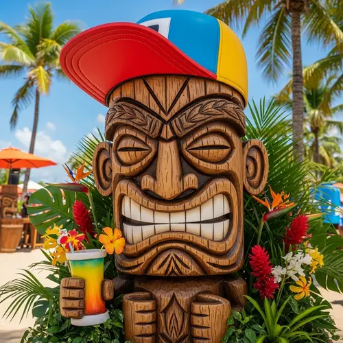 Whimsical Tiki Model: Embrace the Summer Spirit