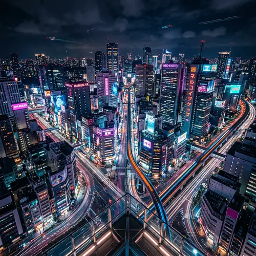 Futuristic Cyberpunk Cityscape | Neon Energy Glow | Sony A7R IV
