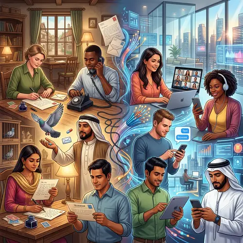 Evolution of Communication: Impact of Technology on Diversity