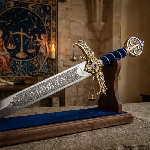 Libra Zodiac Sword: Elegant & Unique Design