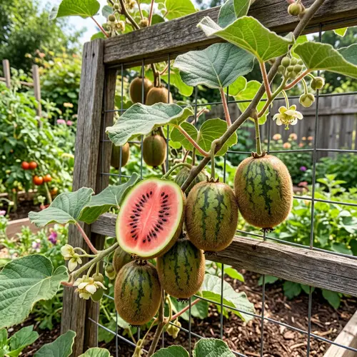 Kiwi-Watermelon Hybrid Plant: Unique Fruit Creation