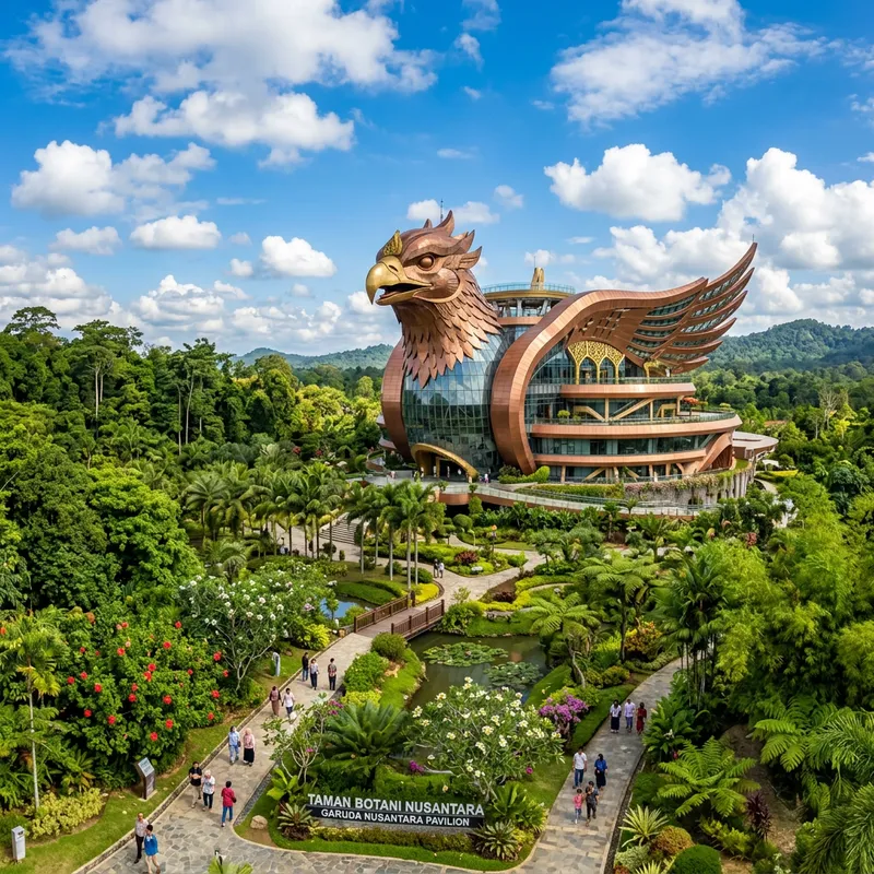 Explore Nusantara Botanical Garden's Garuda-Inspired Design