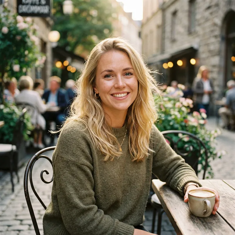 Stunning Blonde Woman Portrait