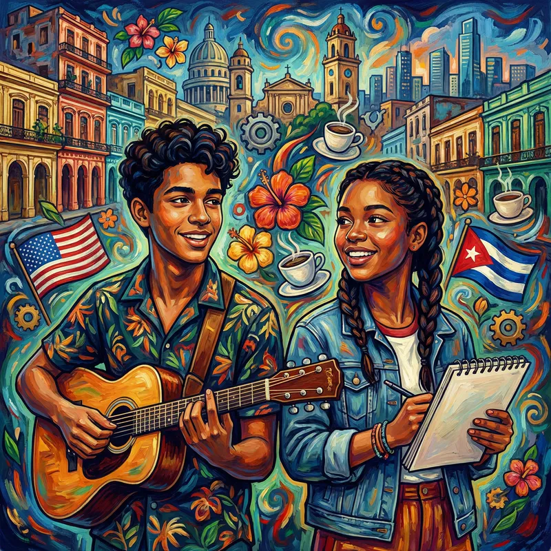 Cultural Exchange & Connection: A Vibrant Portrait of Cuban-American Teenagers