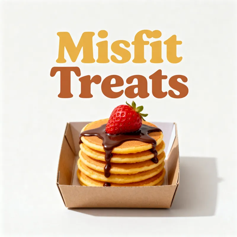 Misfit Treats Logo Design - Cozy Pancake Branding