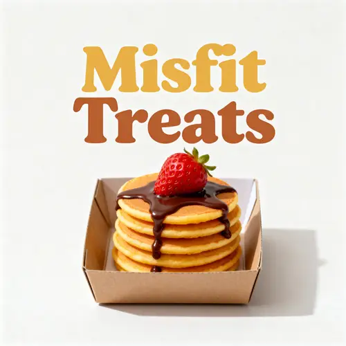 Misfit Treats Logo Design - Cozy Pancake Branding