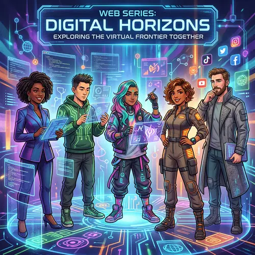 Exciting & Diverse Web Series Illustration