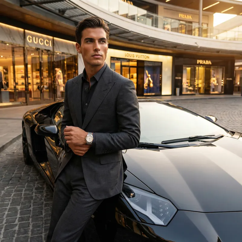 Stylish Portrait of a Luxury Lifestyle