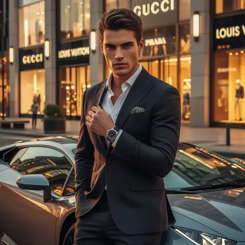 Stylish Portrait of a Luxury Lifestyle