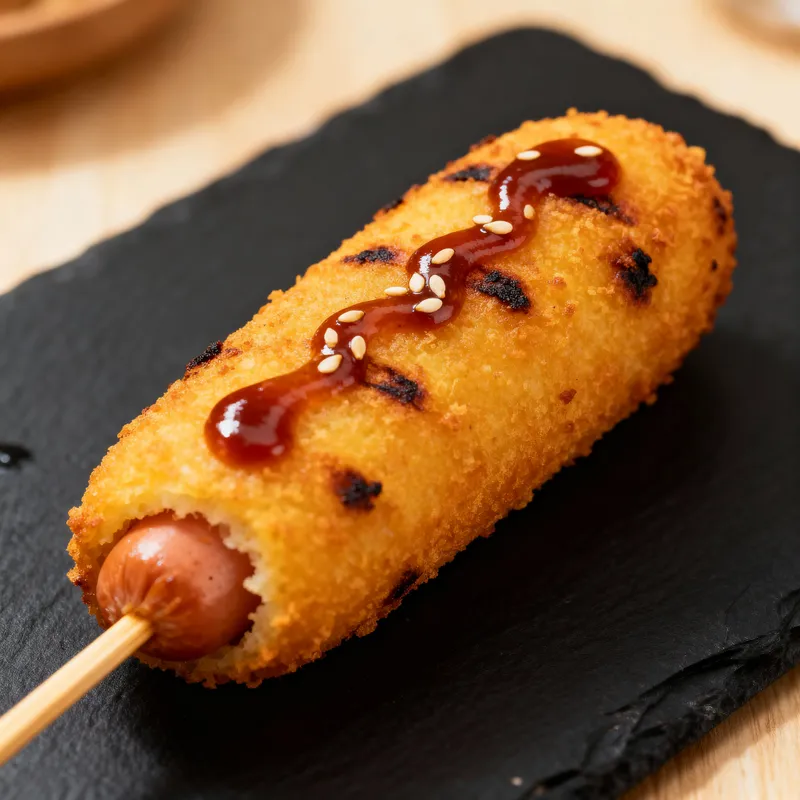 Delicious Barbecue Corn Dogs | Tasty Street Food