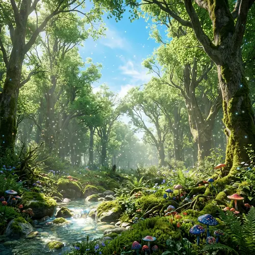 Enchanting and Mystical Forest: A Serene Haven of Nature's Magic