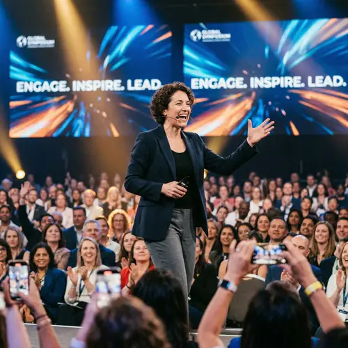 Dynamic Speaker Engaging Audience on Stage