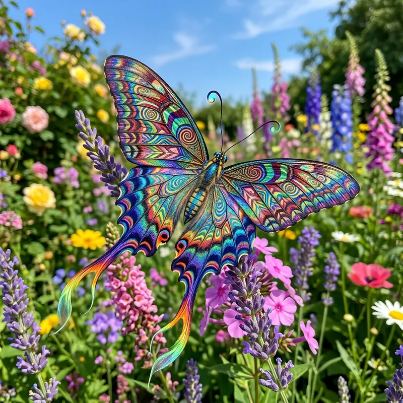 Exquisite New Butterfly Species: Spiraling Iridescent Wings