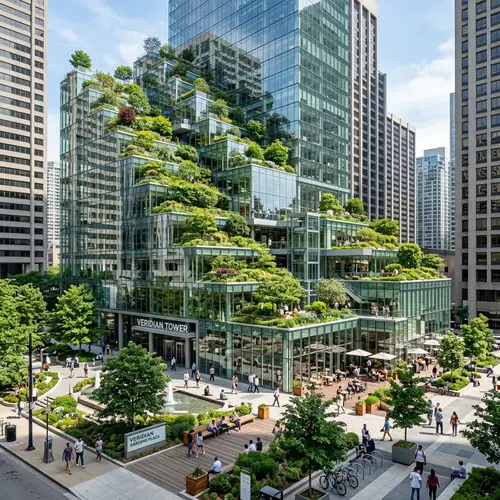 Innovative Green Design: Futuristic City Building