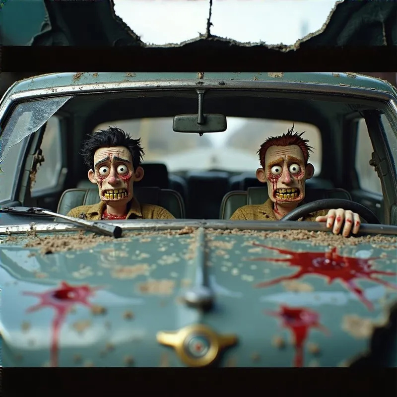 Gritty Stop-Motion Album Cover Inspired by Coraline