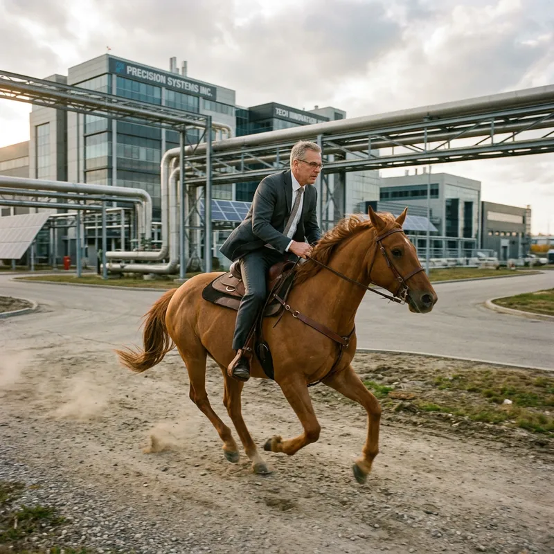 Vincent Baheux Leading All Precision Systems on Horseback