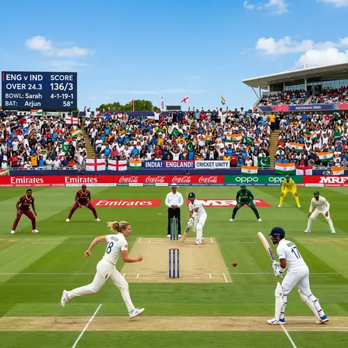 International Cricket Match: Diversity on the Pitch